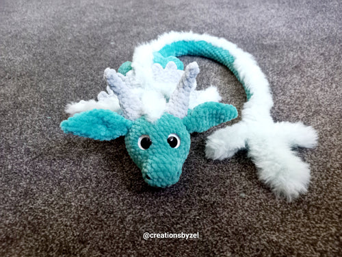 Magical dragon in green