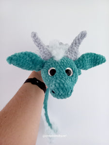 Magical dragon in green