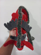 Magical dragon in red