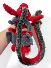 Magical dragon in red