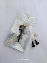 Safety eyes black various sizes