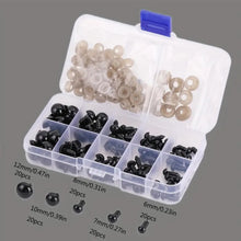 Safety eyes 100 pieces black
