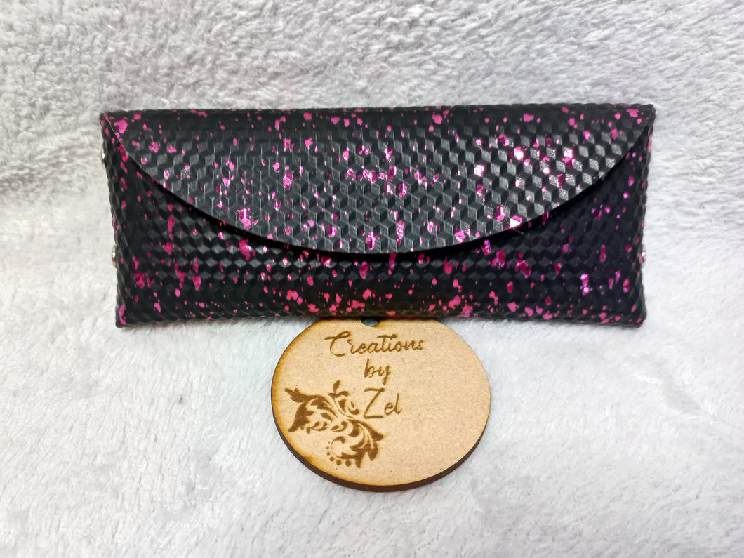 Glasses Case black & pink